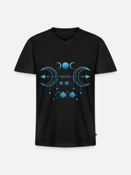 Symbol Vikings Shapes Culture - Men's Premium Organic T-shirt with V-neck - black