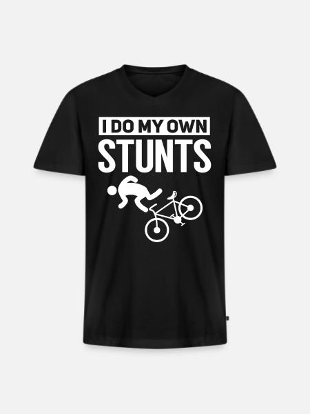 Vélo VTT vélo VTT - T-shirt encolure en V Premium bio Homme - noir
