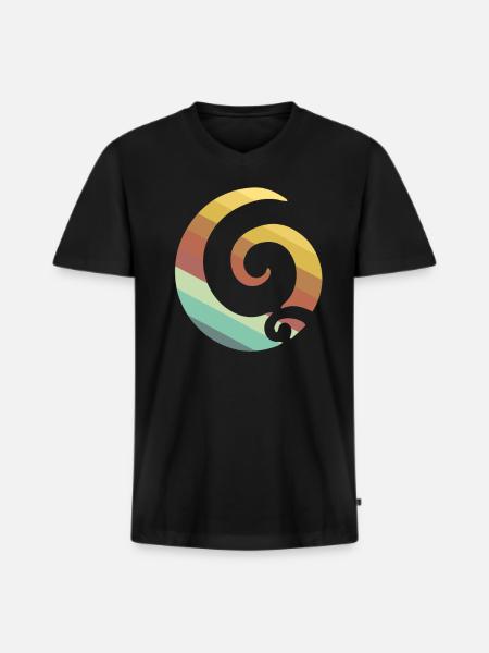 Maori tattoo - Men's Premium Organic T-shirt with V-neck - black