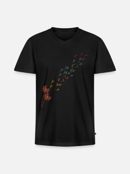 of dandelion dandelion - Men's Premium Organic T-shirt with V-neck - black
