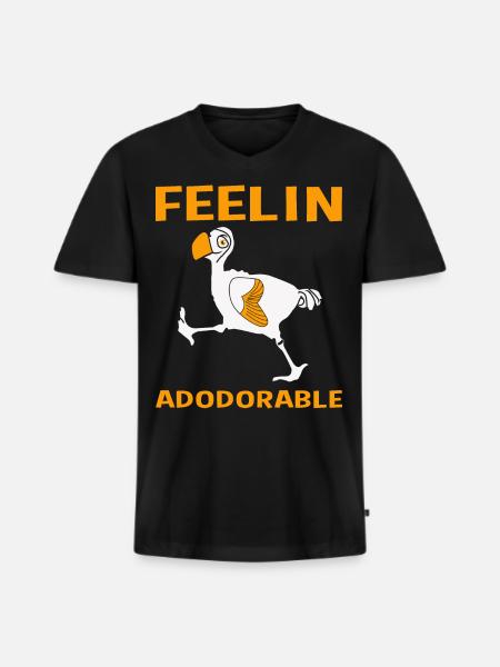 Dodo - Men's Premium Organic T-shirt with V-neck - black