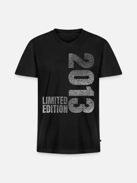 2013 Limited Edition - Men's Premium Organic T-shirt with V-neck - black
