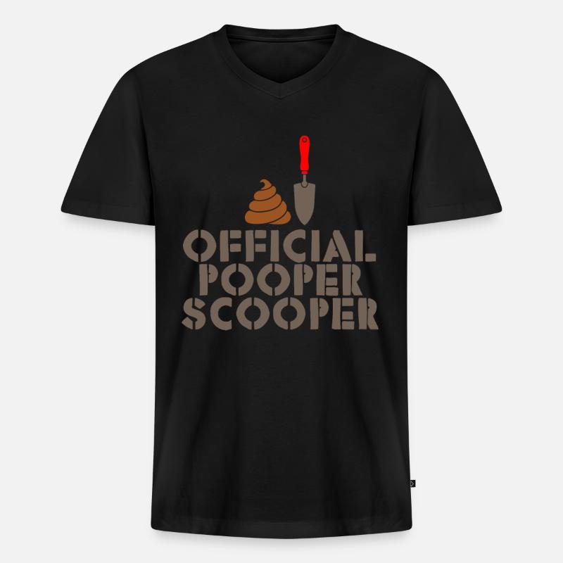 Official Pooper Scooper 3 - Männer Premium Bio T-Shirt mit V-Ausschnitt - Schwarz