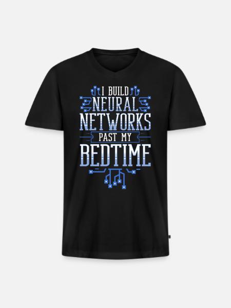 Data Scientist Data Science Science - T-shirt encolure en V Premium bio Homme - noir
