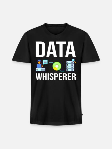 Data Scientist Data Science Science - T-shirt encolure en V Premium bio Homme - noir