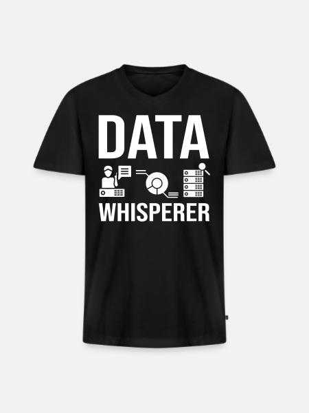 Data Scientist Data Science Science - T-shirt encolure en V Premium bio Homme - noir
