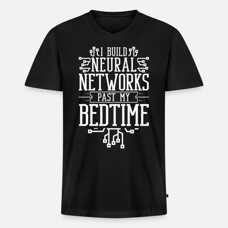 Data Scientist Data Science Science - T-shirt encolure en V Premium bio Homme - noir