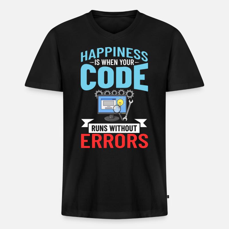 Software Development Software Developer Developer - Men's Premium Organic T-shirt with V-neck - black