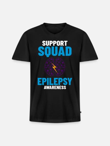 Epilepsy Convulsive disease Epileptic seizure - Men's Premium Organic T-shirt with V-neck - black