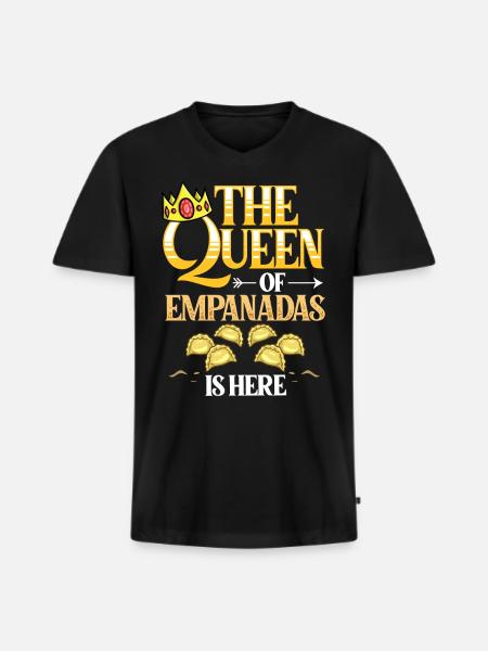 Empanada Argentina Dumpling Spain - Men's Premium Organic T-shirt with V-neck - black