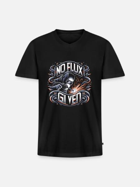 no flux given 10 - Men's Premium Organic T-shirt with V-neck - black