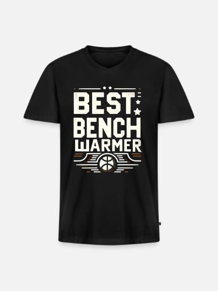 Best Benchwarmer 5 - Men's Premium Organic T-shirt with V-neck - black