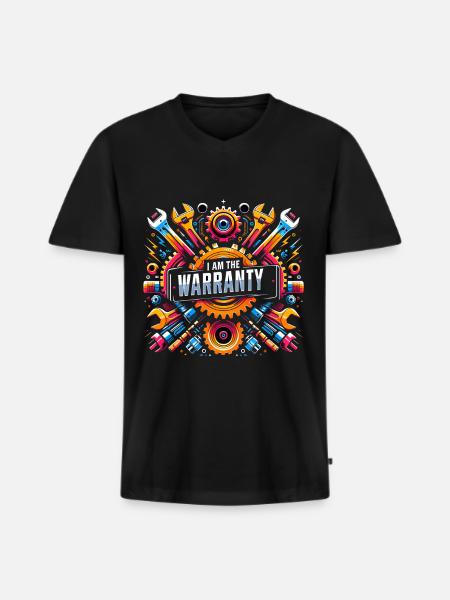 I Am The Warranty 47 - Men's Premium Organic T-shirt with V-neck - black