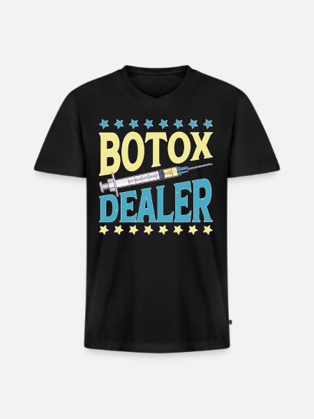 Botox Dealer 11 - Men's Premium Organic T-shirt with V-neck - black