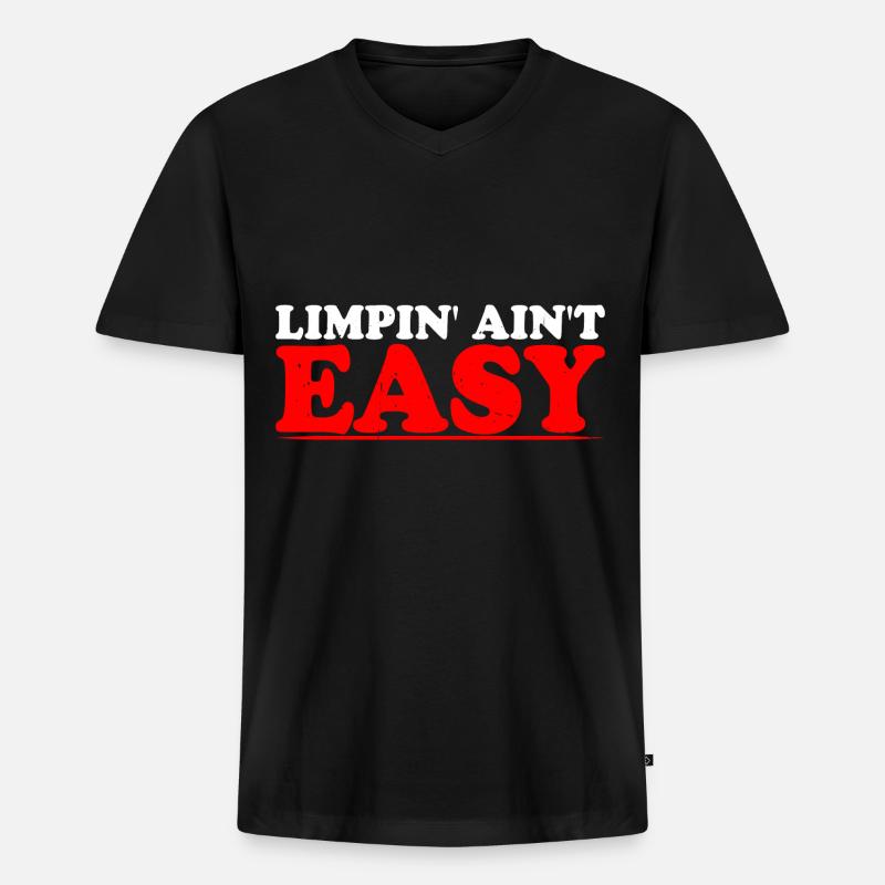 Limpin' Ain't Easy 15 - Männer Premium Bio T-Shirt mit V-Ausschnitt - Schwarz