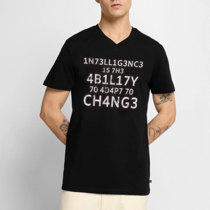 Lustiges Geschenk Programmierer Computer Nerds Männer Premium Bio T-Shirt mit V-Ausschnitt