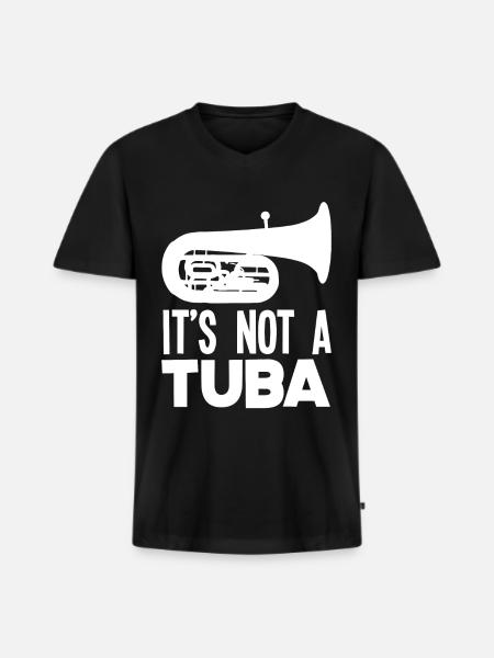 It Is Not Tuba Euphonium - Men's Premium Organic T-shirt with V-neck - black