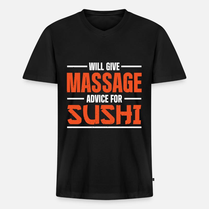 Massage Therapist - Männer Premium Bio T-Shirt mit V-Ausschnitt - Schwarz