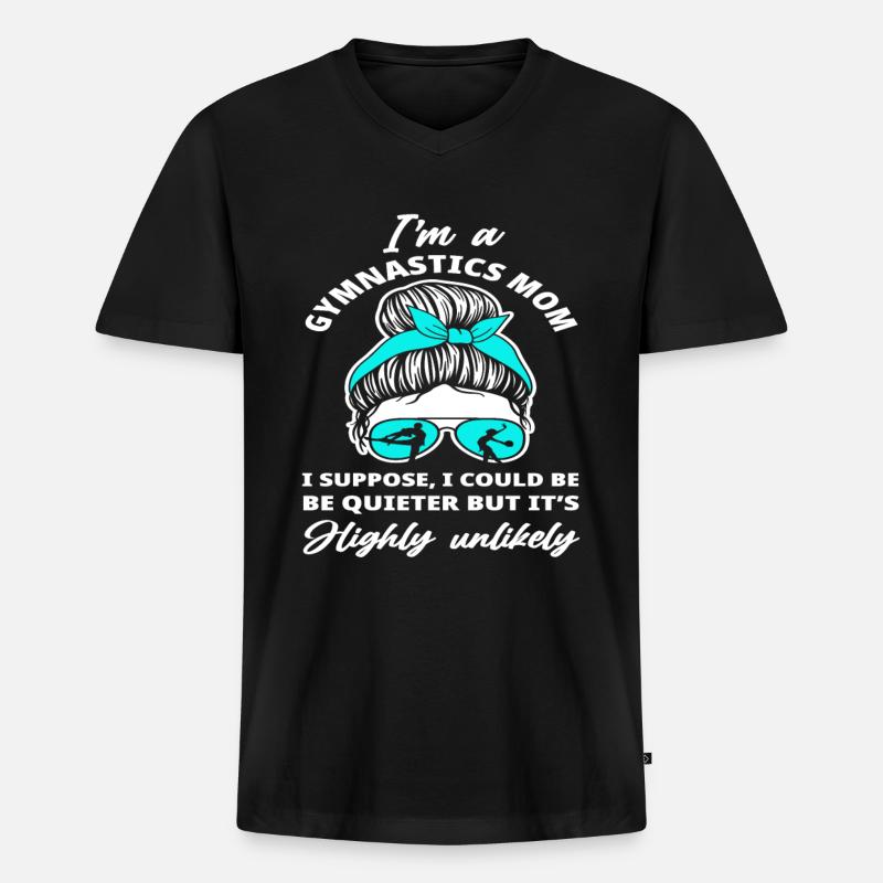 Turner Mama Mutter Geschenk - Männer Premium Bio T-Shirt mit V-Ausschnitt - Schwarz