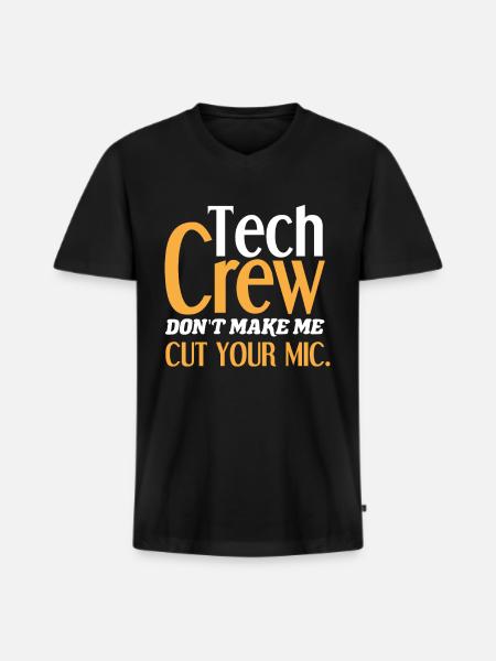 Theatre Technician Crew - Men's Premium Organic T-shirt with V-neck - black