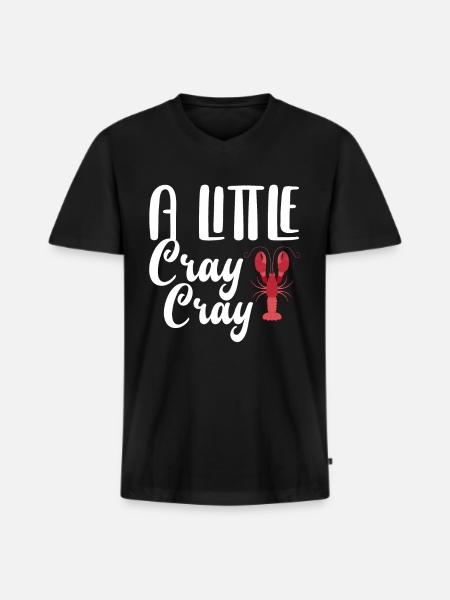 Lobster lobsters - Men's Premium Organic T-shirt with V-neck - black