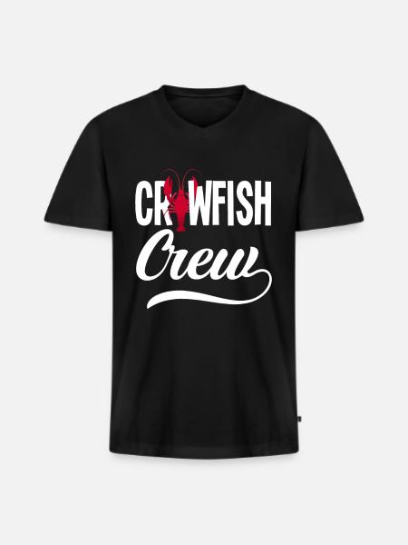 Lobster Team - Men's Premium Organic T-shirt with V-neck - black
