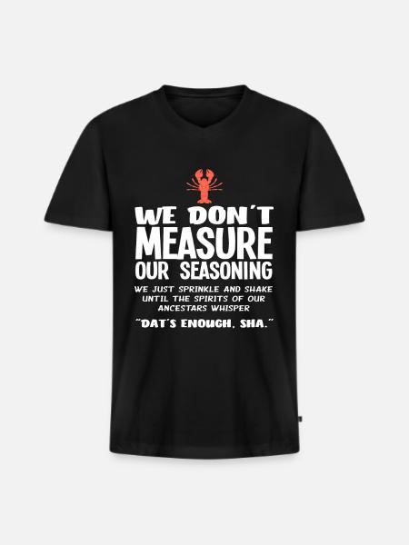Langusten Kochen Grill Koch Languste - Männer Premium Bio T-Shirt mit V-Ausschnitt - Schwarz
