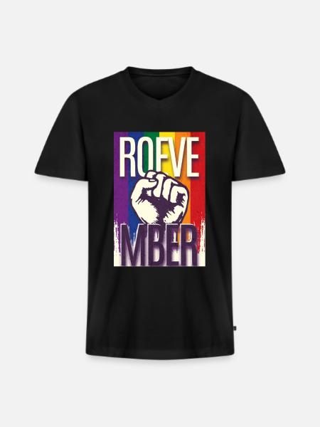 Roevember Election November Politic - Men's Premium Organic T-shirt with V-neck - black