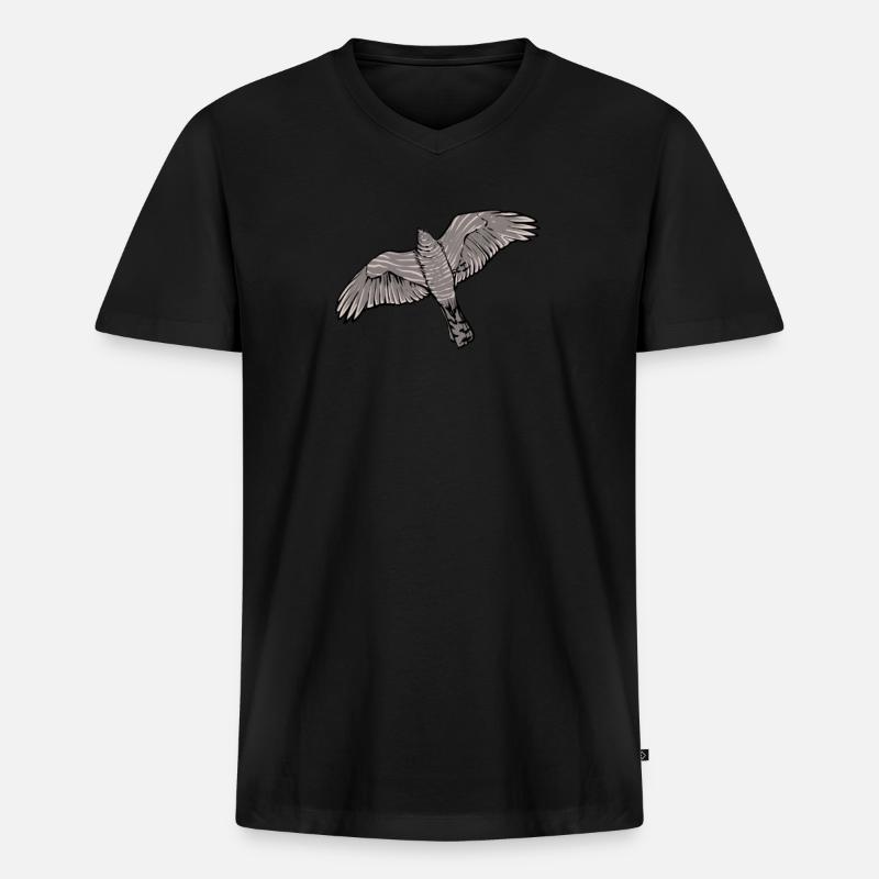 Title - Männer Premium Bio T-Shirt mit V-Ausschnitt - Schwarz