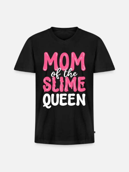 Mutter der Schleimkönigin Schleim Diy - Männer Premium Bio T-Shirt mit V-Ausschnitt - Schwarz