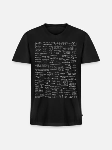 Formulary cheat sheet - Men's Premium Organic T-shirt with V-neck - black