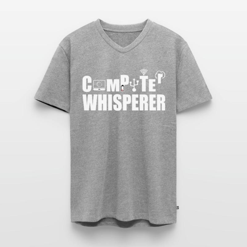 Informatiker Computer Programmierer Geschenk Männer Premium Bio T-Shirt mit V-Ausschnitt