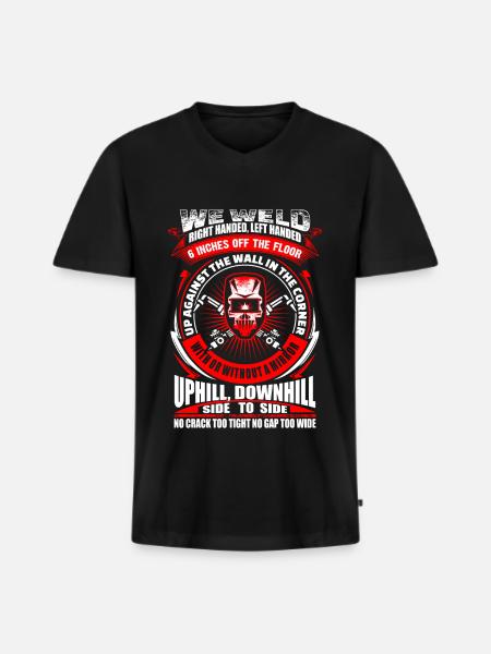 We Weld - Welder - EN - Men's Premium Organic T-shirt with V-neck - black