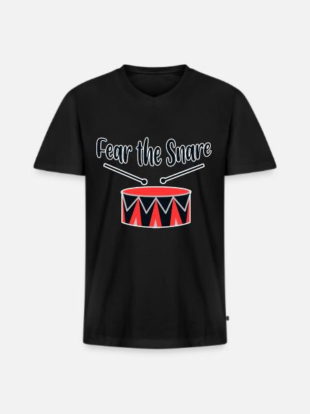 Fear The Snare 2 - Men's Premium Organic T-shirt with V-neck - black