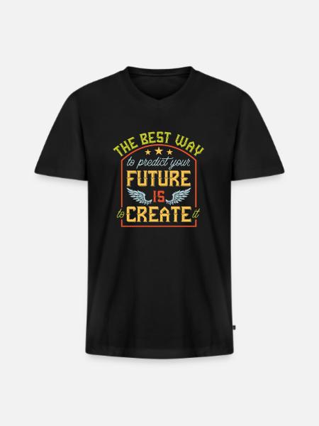 claims - Men's Premium Organic T-shirt with V-neck - black