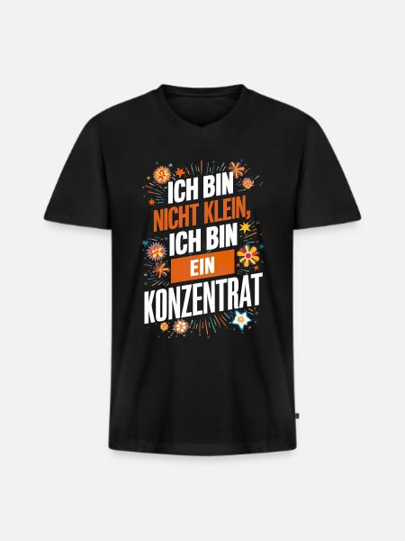 Petit petit concentré Cool Dicton - T-shirt encolure en V Premium bio Homme - noir