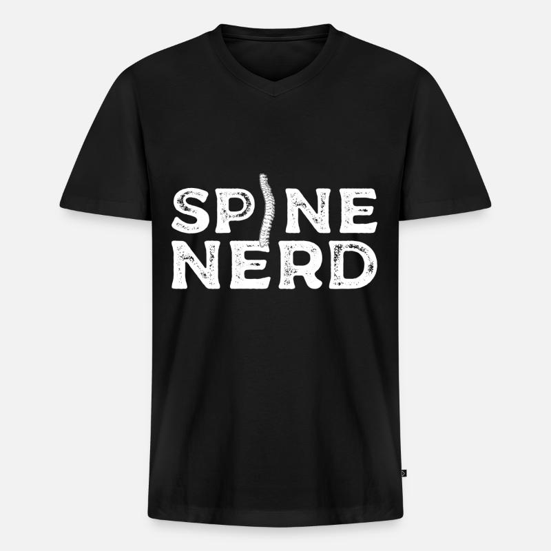 Physiotherapeut - Männer Premium Bio T-Shirt mit V-Ausschnitt - Schwarz