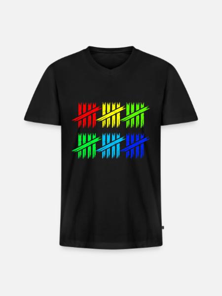 30th birthday - Men's Premium Organic T-shirt with V-neck - black