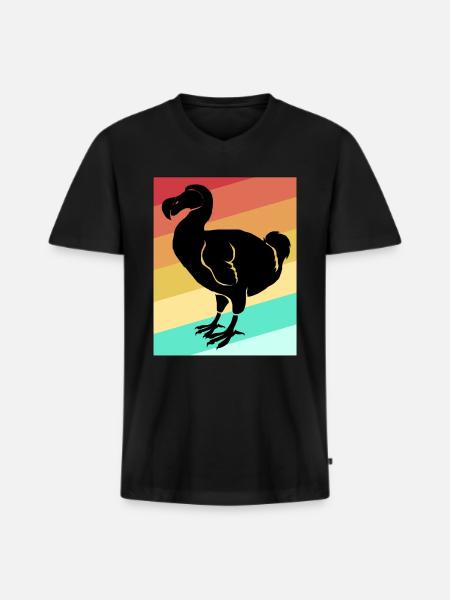 Dodo Gave Bird Forhistorisk Fossil Arkæologi Geek - Premium økologisk T-shirt med V-hals til mænd - sort