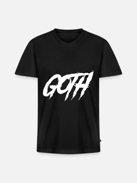 Goth-Boy-Clique Gothic - Men's Premium Organic T-shirt with V-neck - black