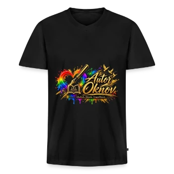 Männer Premium Bio T-Shirt mit V-Ausschnitt