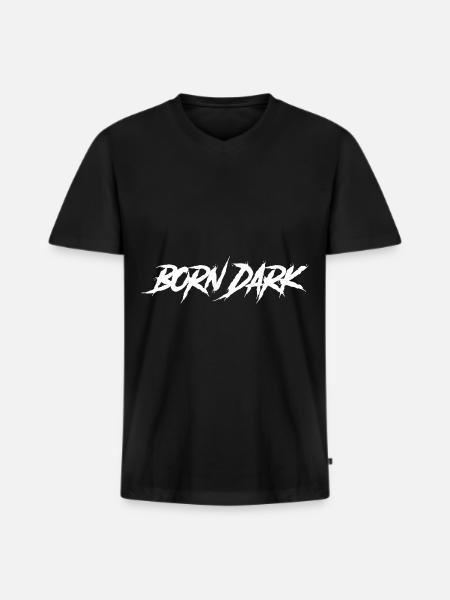 Goth Born Dark Lovers - Men's Premium Organic T-shirt with V-neck - black