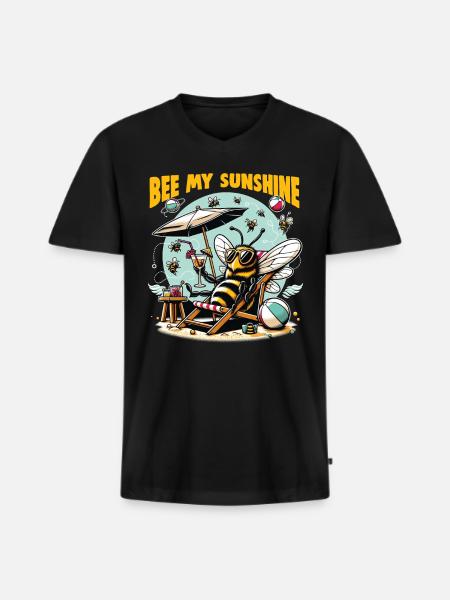 Bee Lovers Beekeepers Naturefriends Beekeepers - Men's Premium Organic T-shirt with V-neck - black