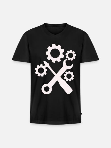 Tool - Screwdriver Screwdriver Hobbyist - Men's Premium Organic T-shirt with V-neck - black
