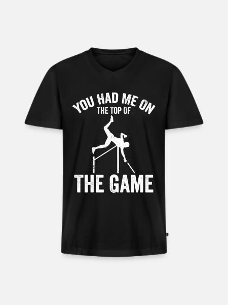 Fun Pole Vault Pole Vault - Men's Premium Organic T-shirt with V-neck - black