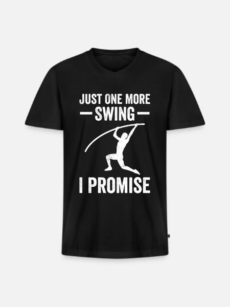 Fun Pole Vault Pole Vault - Men's Premium Organic T-shirt with V-neck - black