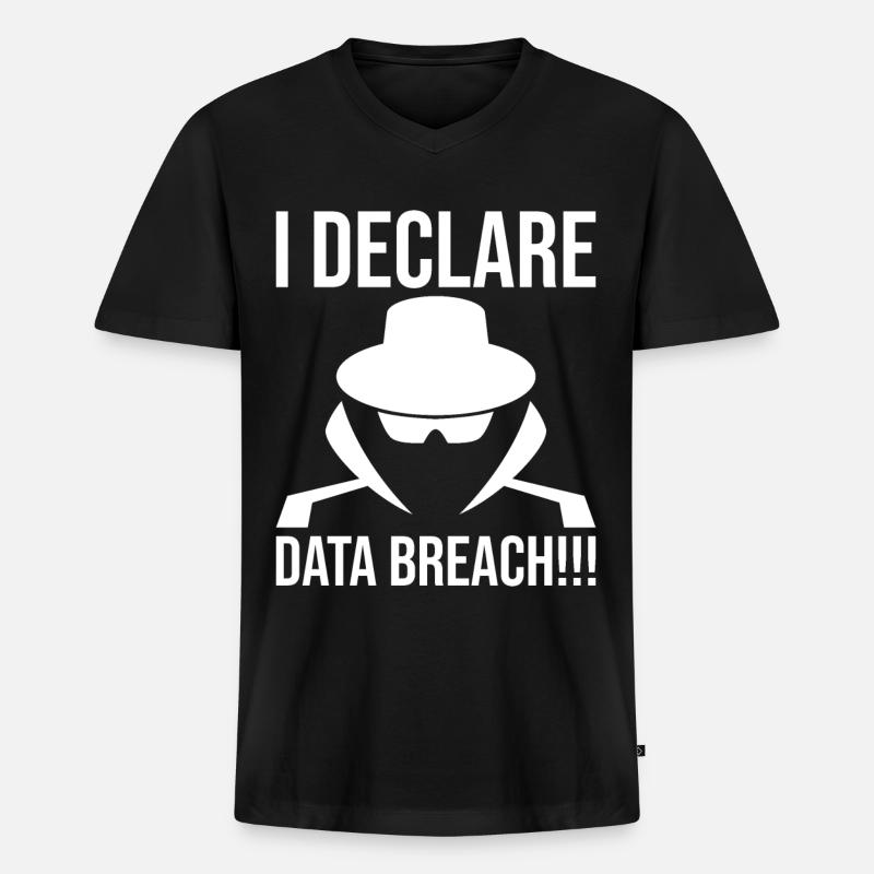 Cybersecurity Computersicherheit Cybersecurity - Männer Premium Bio T-Shirt mit V-Ausschnitt - Schwarz
