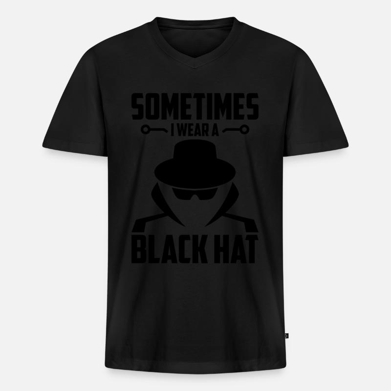 Cybersecurity Computersicherheit Cybersecurity - Männer Premium Bio T-Shirt mit V-Ausschnitt - Schwarz
