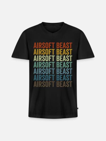 Airsoft Beast Airsoft Airsoft Game - Men's Premium Organic T-shirt with V-neck - black