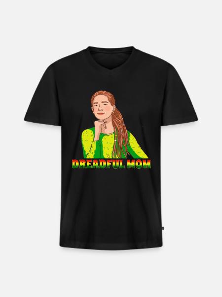 Rastafari Rastafarian Rasta - Men's Premium Organic T-shirt with V-neck - black